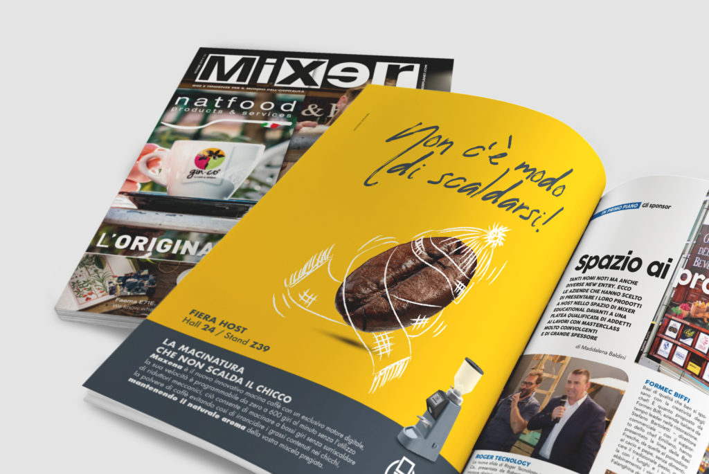 progetto grafico pagina mixer